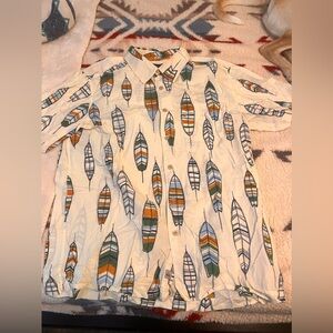 quiksilver bottom down shirt